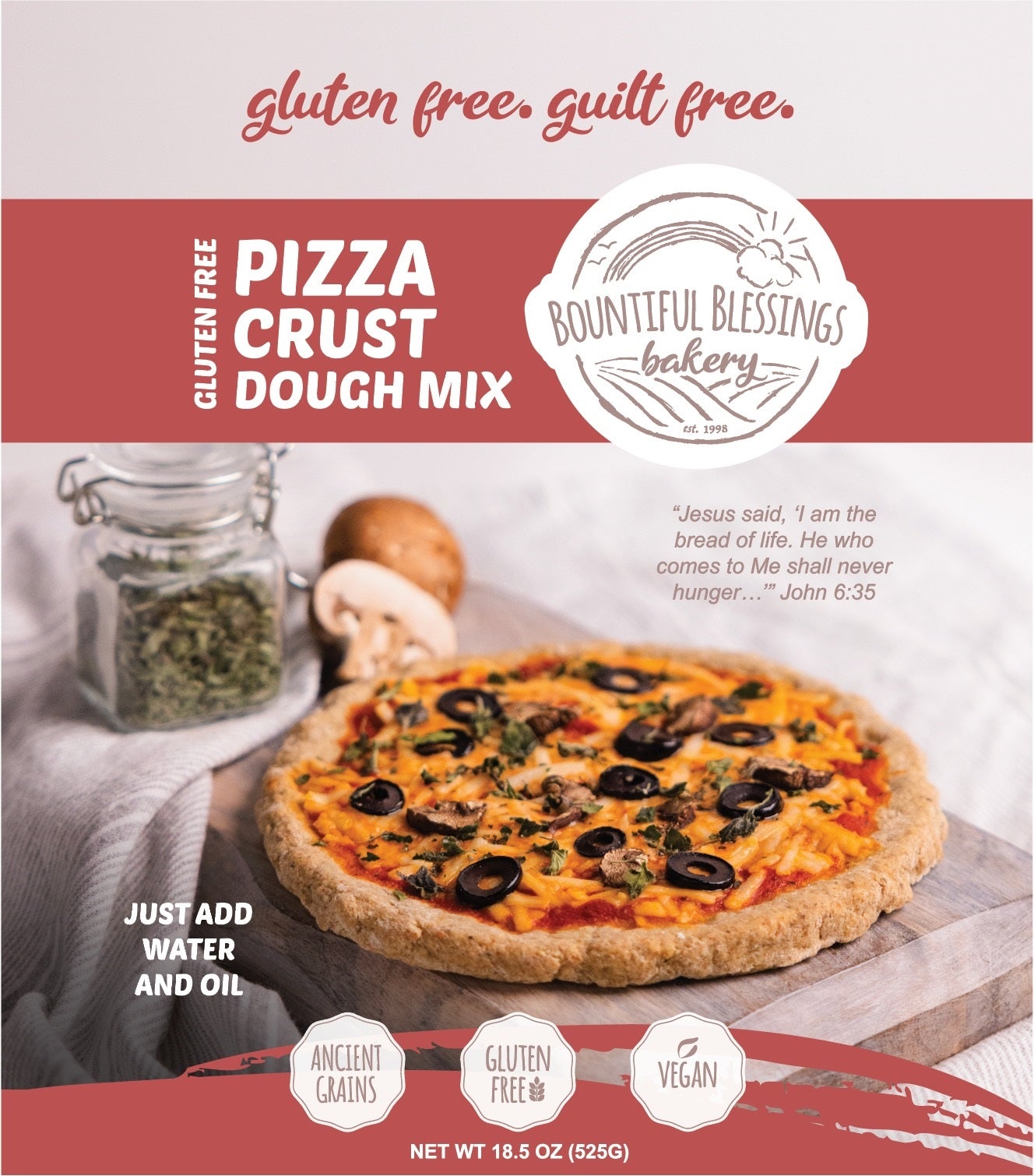 Gluten Free Pizza Crust Mix